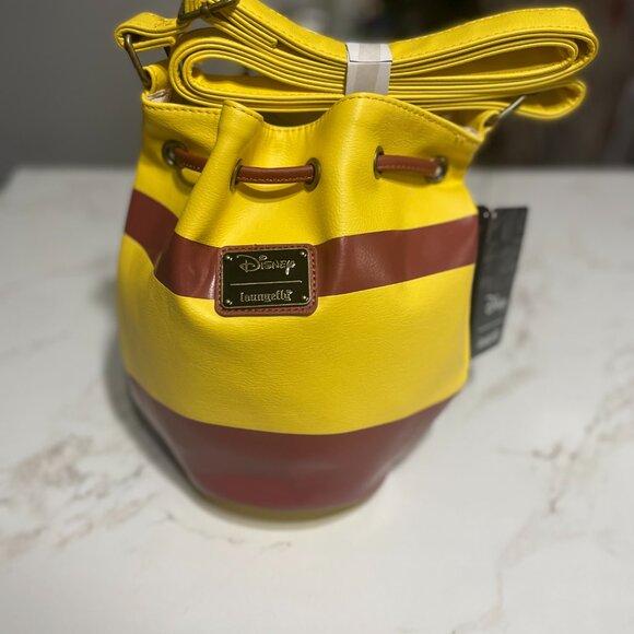 🍯 NWT Loungefly Winnie the Pooh Honey Pot Drawstring Crossbody Purse - Picture 4 of 8